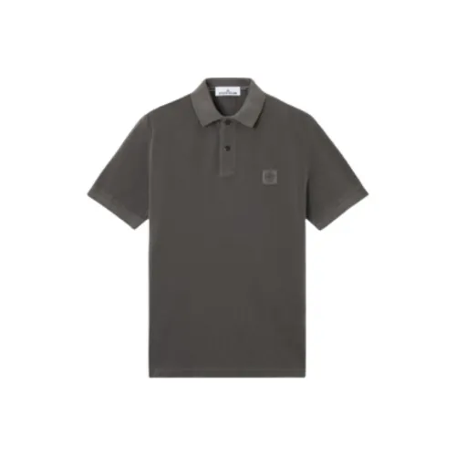 Stone Island Темно-серая мужская поло