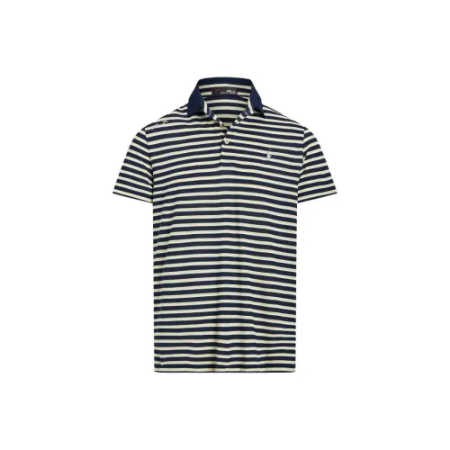 Ralph Lauren SS23 Поло Мужское Синий Белый