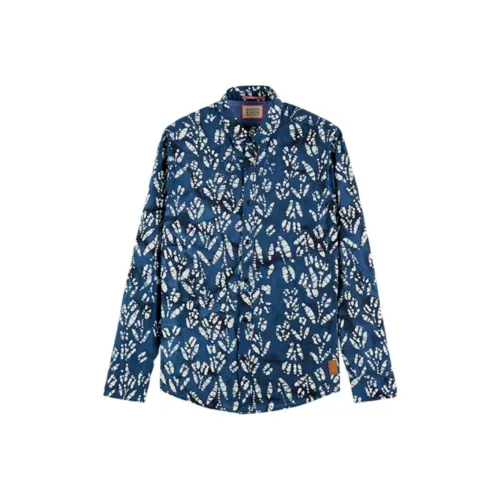 Scotch Soda Blue Men's Shirts Scotch Soda Синий Мужские Рубашки