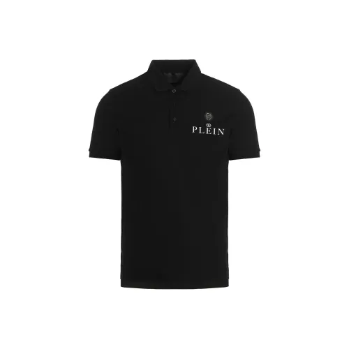PHILIPP PLEIN Мужская черная поло рубашка