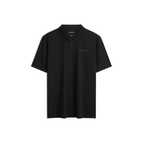 Calvin Klein SS25 UB1 Космический Черный Мужское Поло