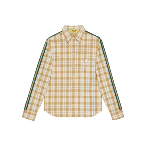 GUCCI X ADIDAS SS23 Рубашка Мужская Желтая