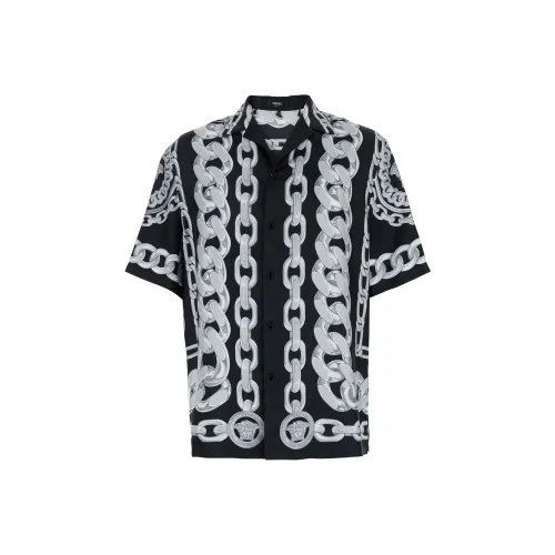 VERSACE Мужские Черные Рубашки