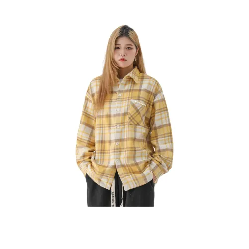 FAKE VINTAGE Осенне-зимняя рубашка унисекс