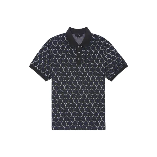 LI NING 1990 Commuter Series Темно-синий Мужская рубашка поло