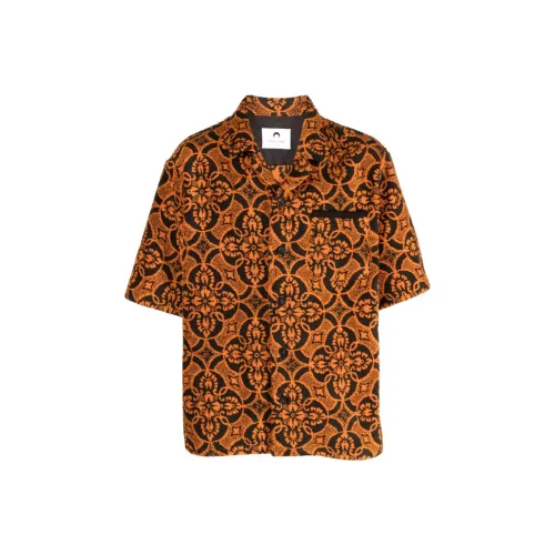 Marine Serre Апельсин Мужские Рубашки