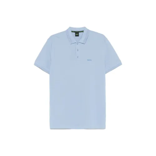 Hugo Boss SS25 Поло Мужское Светло-Синий