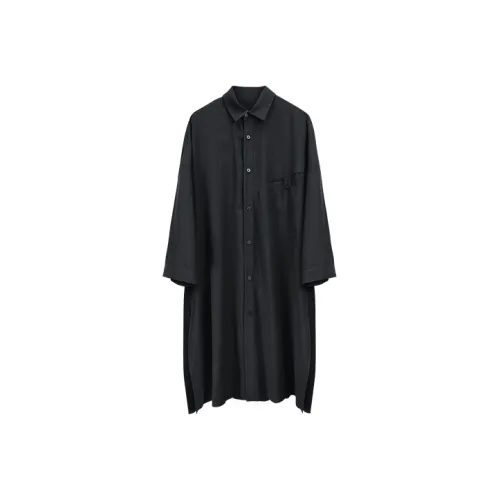 HUANXIANGZHE Черная унисекс рубашка