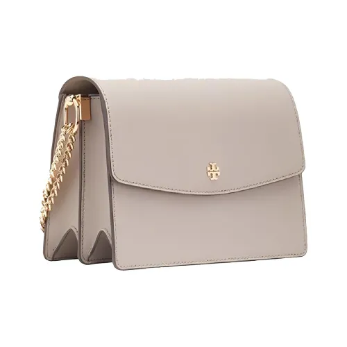 TORY BURCH Saffiano Коровья кожа Аккордеонная сумка Сумка через плечо Женская Светло-фиолетовая Серый