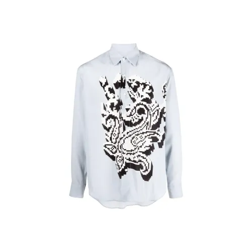 ETRO Мужские Синие Рубашки