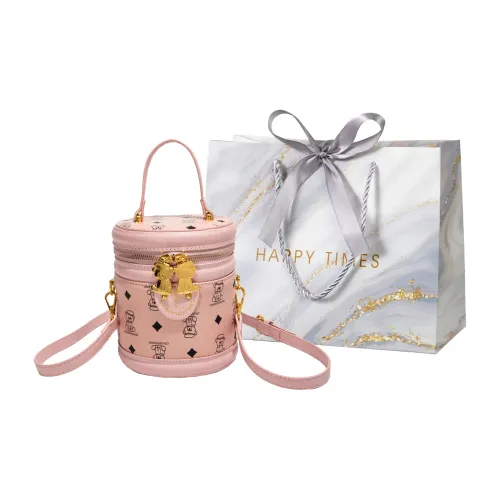 Miss Angel ПУ (полиуретан) Ведрообразная Сумка Сумка на Одно Плечо Женская Розовая Коричневая Черная