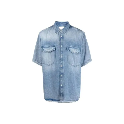ISABEL MARANT Blue Men's Shirts  
ISABEL MARANT Синий Мужские Рубашки
