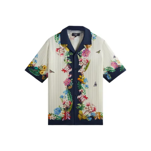 KITH x New York Botanical Garden SS24 Рубашка Мужская Белая Синяя