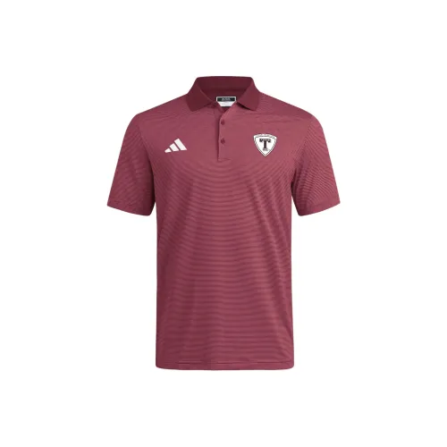Adidas Texas A M Aggies Polo Мужской Каштановый Белый Команда