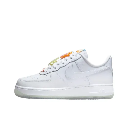 Nike Air FORCE 1 Скейтборд Кроссовки Низкие Белые Женские