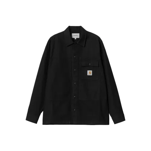 Carhartt WIP L S Charter Рубашка Мужская Черная