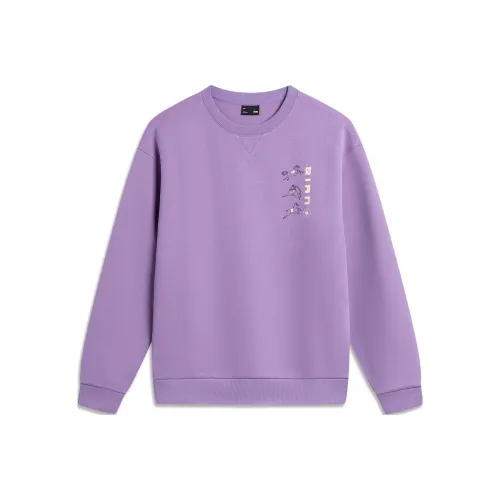 LINING Sports Life Collection Толстовка Унисекс Мягкий Фиолетовый