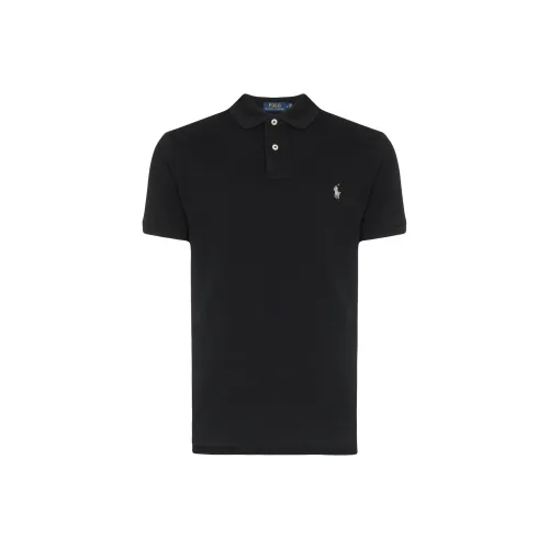 Черное мужское поло Polo Ralph Lauren