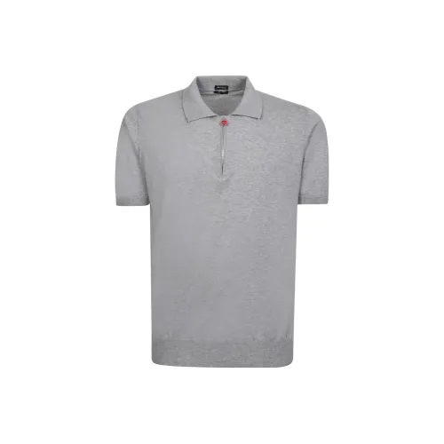 KITON Мужская поло серого цвета