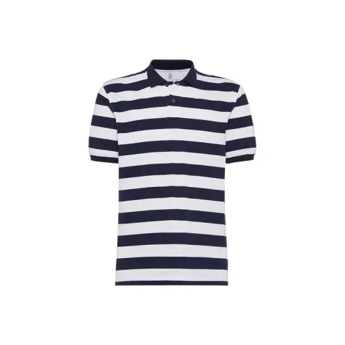 BRUNELLO CUCINELLI Blue Men's Polo
