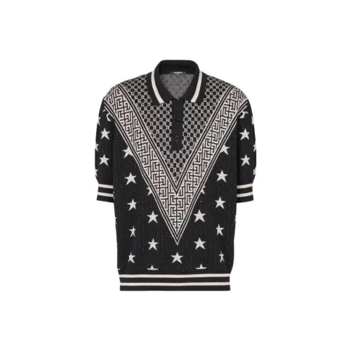 BALMAIN Мужская черная поло