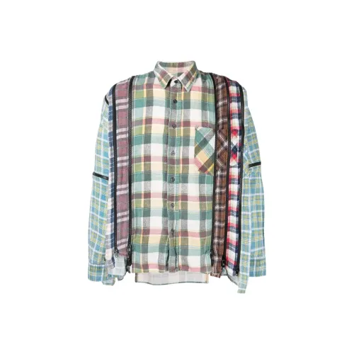 Needles Светло-зеленые Мужские Рубашки