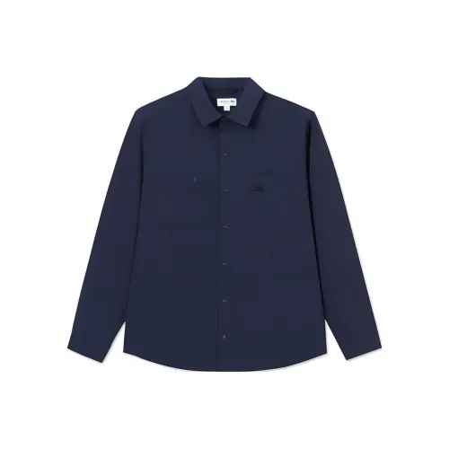 LACOSTE Collaboration Темно-синие Мужские Рубашки