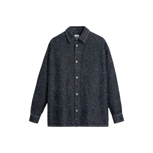 ZARA Морской синий Мужские рубашки