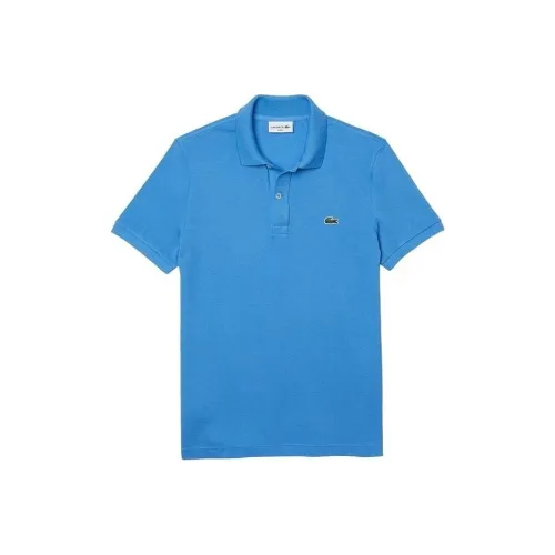 LACOSTE Мужская поло рубашка синего цвета