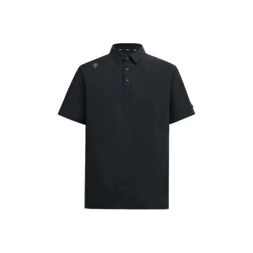DESCENTE Golf FIELD Polo Мужской BK Черный