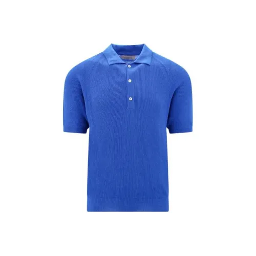 LANEUS Blue Men's Polo