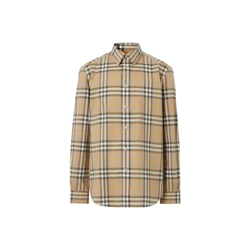 Burberry SS22 Рубашка Осенняя Мужская Трюфель 80554921