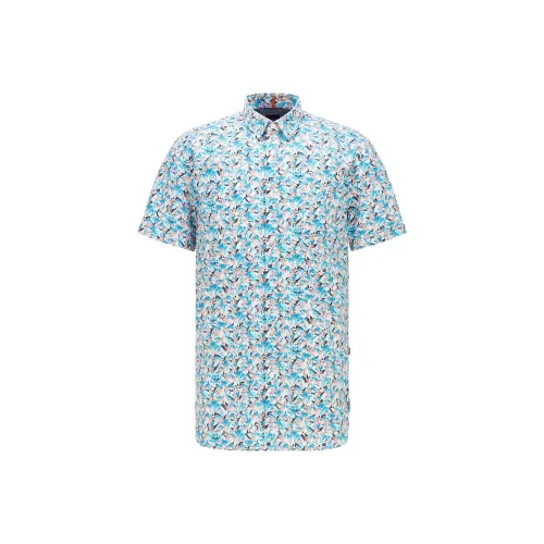 Hugo Boss Мужские Синие Рубашки