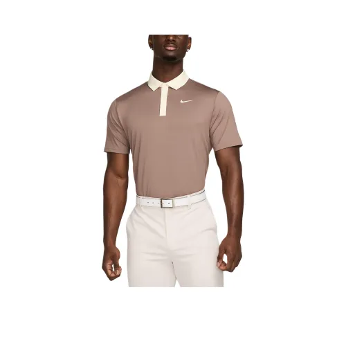Мужское поло Nike норково-коричневого цвета