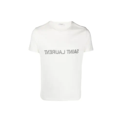 SAINT LAURENT SS23 T-Shirt Мужской Белый