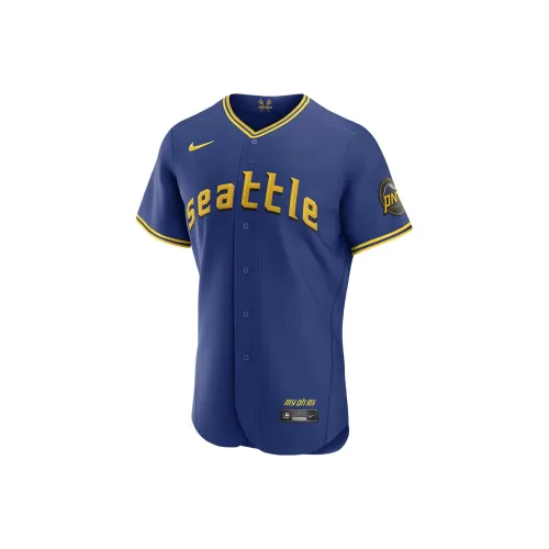 Nike MLB Seattle Mariners Городской Connect Рубашка Мужская Королевский Синий