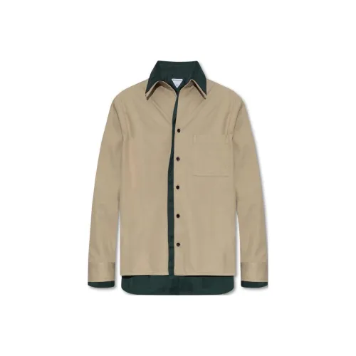 Bottega Veneta SS23 Рубашка Мужская Бежевая Желтая