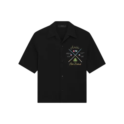 AMIRI Early Spring Collection Мужские Черные Рубашки