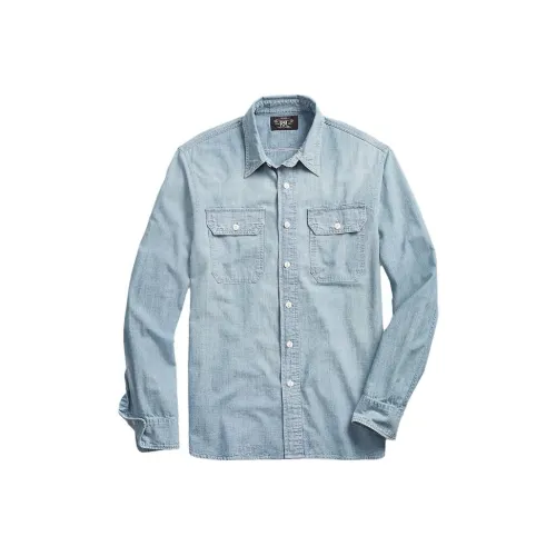 Polo Ralph Lauren Рубашка Мужская Светло-Синяя