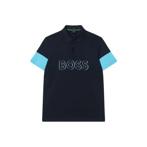 Hugo Boss Темно-синие Мужские Поло