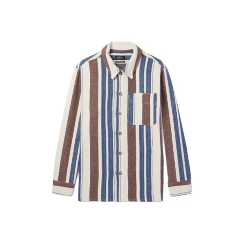 A.P.C. Joint Paragraph Многоцветные Мужские Рубашки