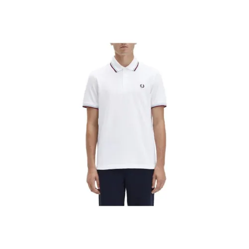 FRED PERRY Белая Мужская Поло