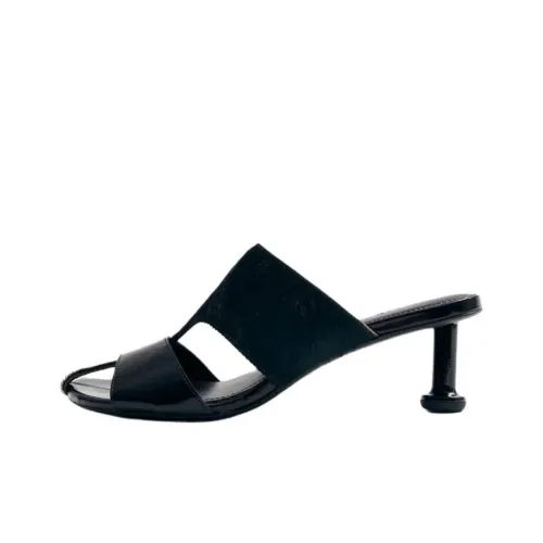 ALOHAS Слипоны 6,5 см Женские Черные