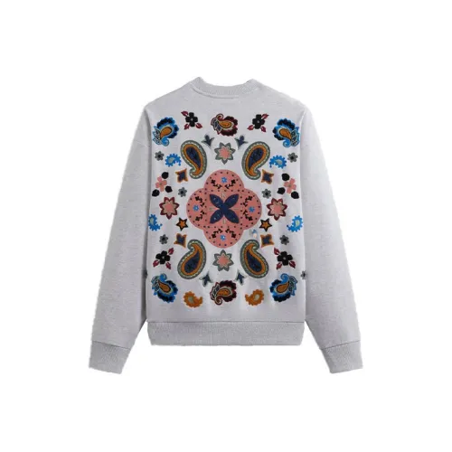 KITH FW23 Пейсли Nelson Crewneck Свитшот Унисекс Серый