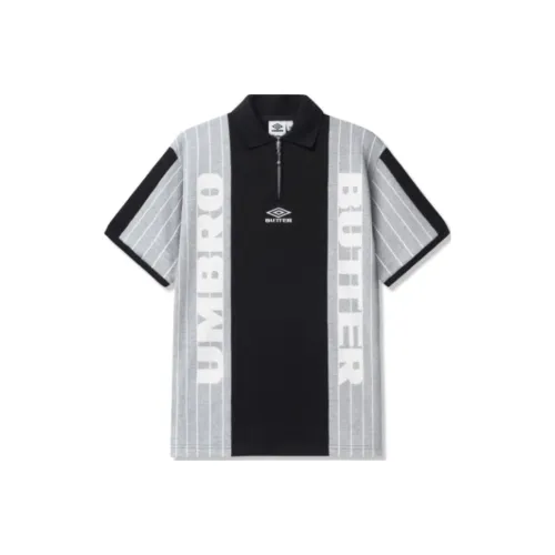 Umbro совместный бренд Серый Черный Мужская Поло