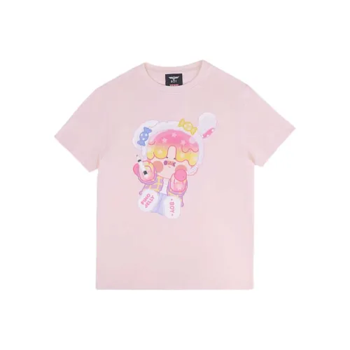 Boy London x POP MART Коллаборация Эдишн Футболка Унисекс Розовая