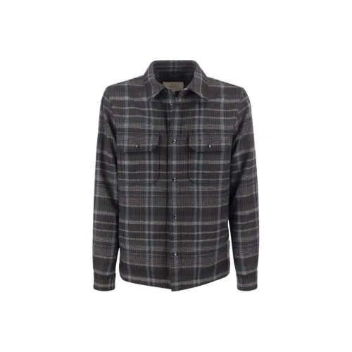 WOOLRICH Мужские рубашки синие