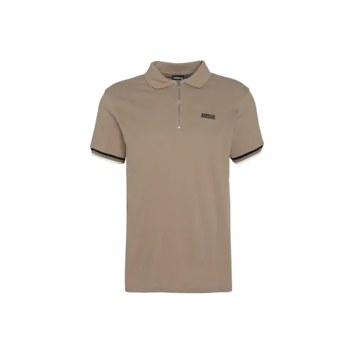 BARBOUR SS24 Поло Мужское Светло-Коричневое