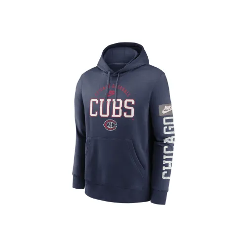 nike x MLB Chicago Cubs Cooperstown Splitter Клуб Толстовка Мужская Морской Синий