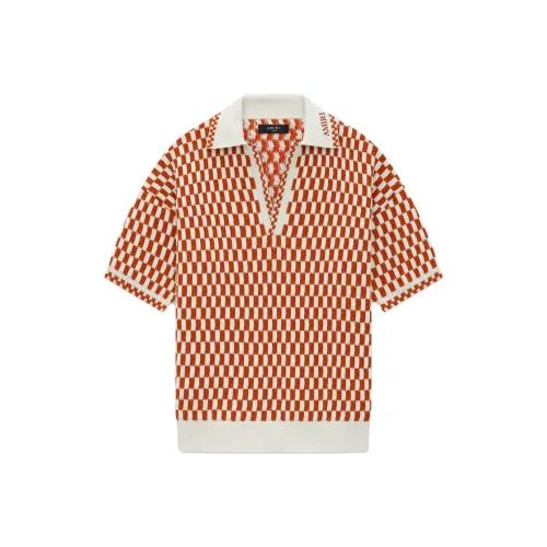 AMIRI SS25 Поло Мужское Жженый Оранжевый